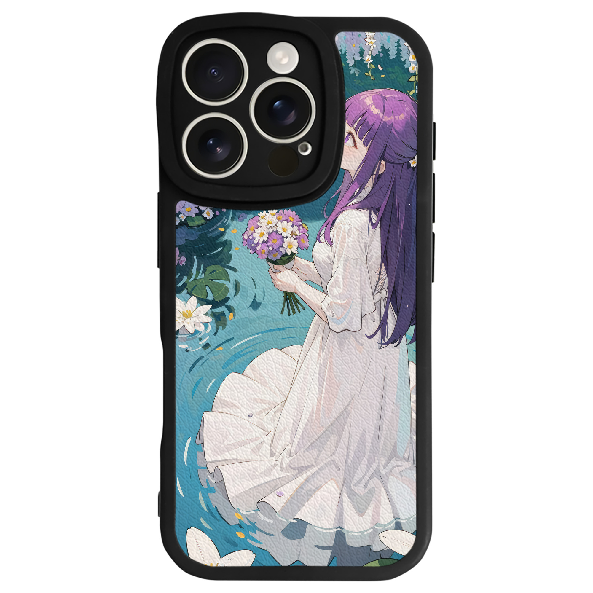 （画像用） 葬送のフリーレン Frieren 【iPhone 16シリーズ対応】シリコンスマホケース（レザー調） 材質：シリコン